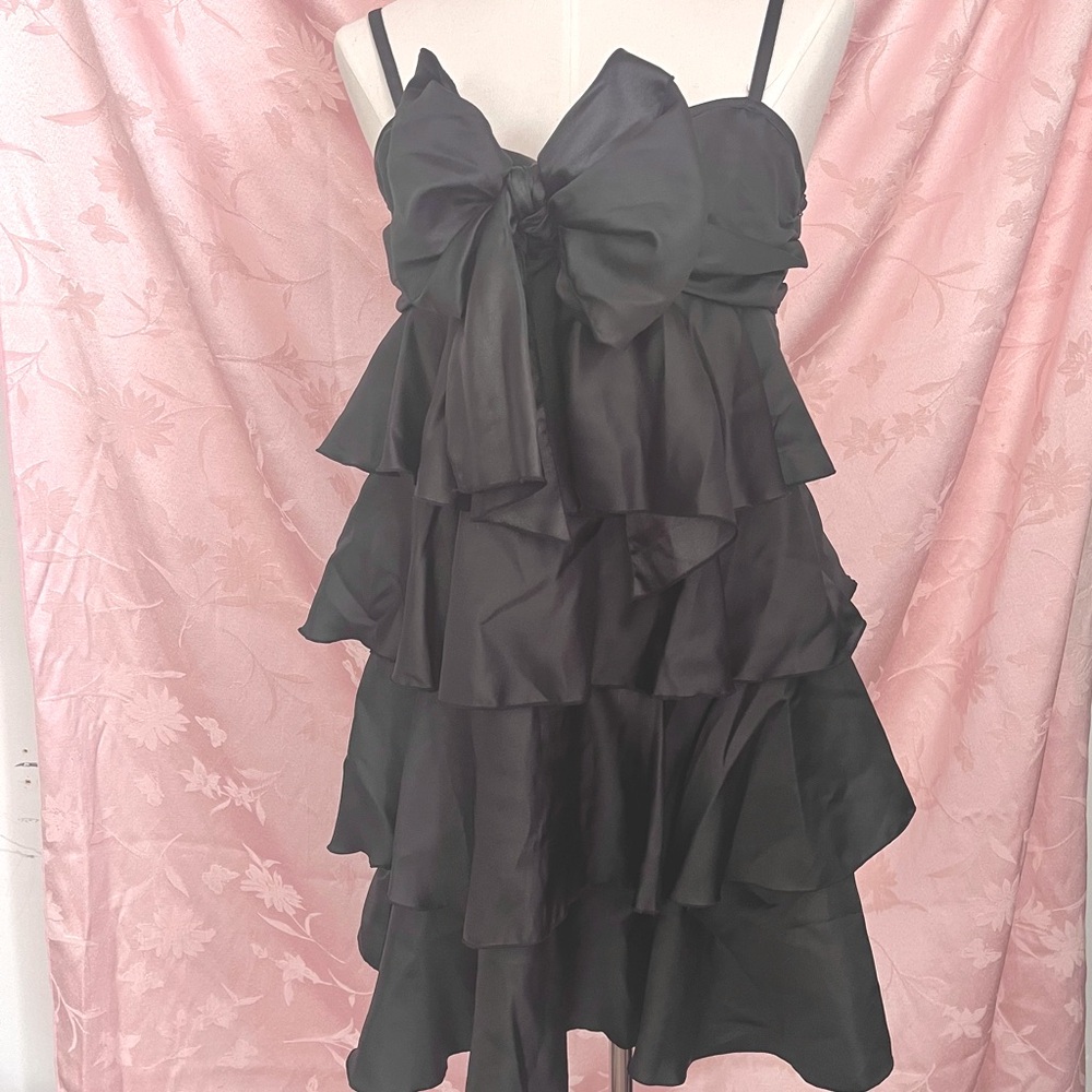 **MOVING SALE** NWT ruffle satin dress